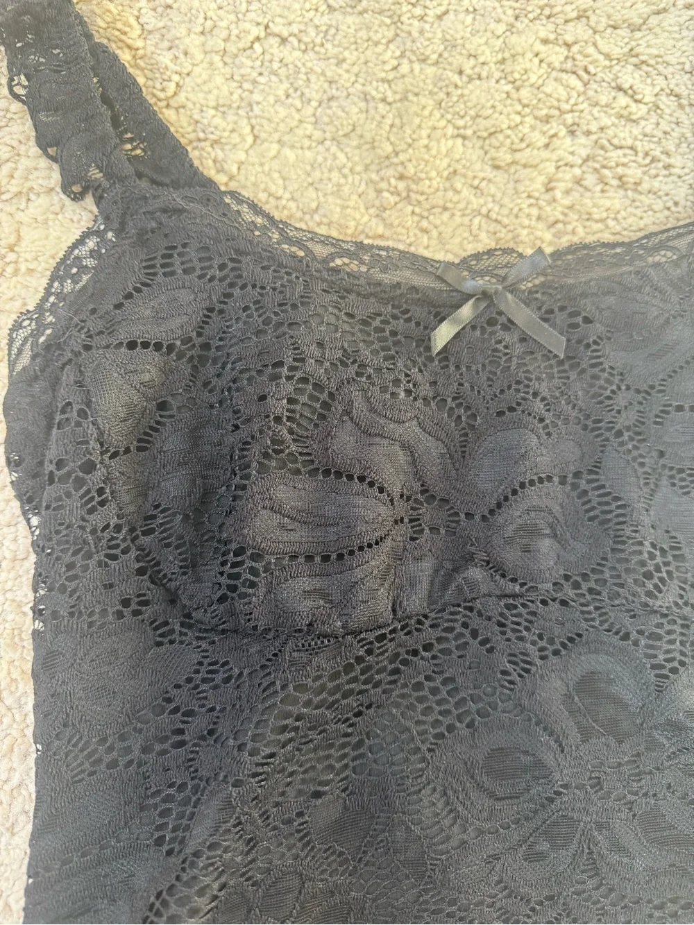 Black Lace Tank Top
